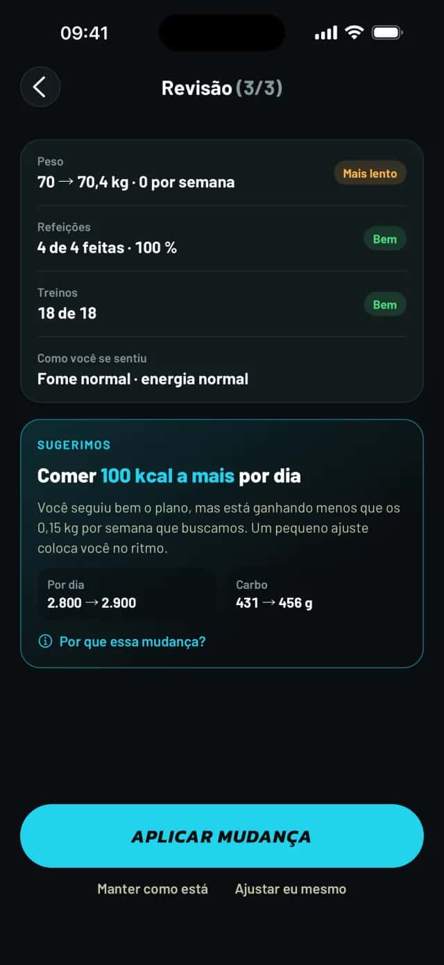 Revisão do plano com a mudança que o Mobbe propõe
