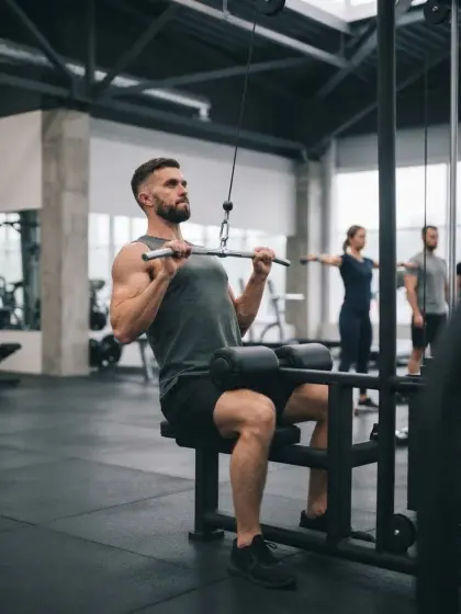 Close-grip lat pulldown