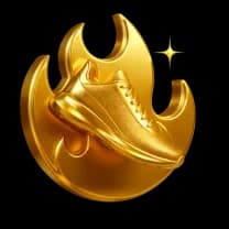 Gold league shield