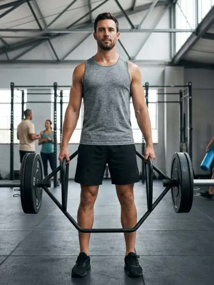 Trap bar deadlift