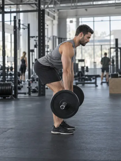 Barbell Romanian deadlift