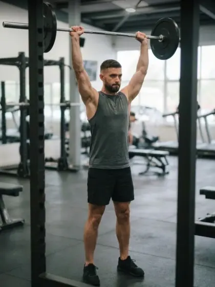 Barbell overhead press