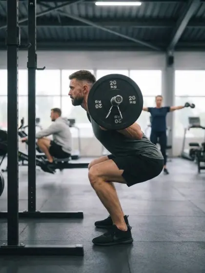 Low-bar back squat
